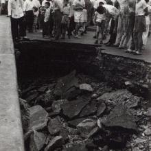 Glouceter Road typhoon damage 9 June 1960.