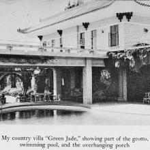 Green Jade-Tsing Bik Villa-sitting-out area & swimming pool-from HK Surgeon-1964 edition