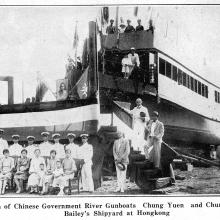 Launching of Chinese Gunboats - Chung-Yuen &  Chung-Kai 