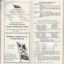 FERRY TIMETABLES 1961