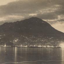 1920s-30s night view across Victoria Harbour