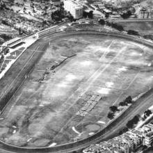 Happy Valley race course-Jubilee Parade-aerial-1935