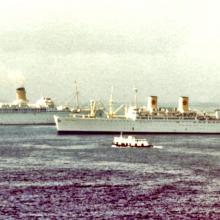 P&O liner on its way for scrapping-Orient Overseas liner-which one?-1970s
