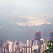 View from the Peak in about 1995