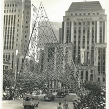 HSBC c.1961 - Statue Square - Princess Alexandra visit 1961