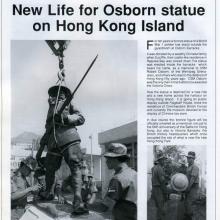 New life for Osborn statue on Hong Kong Island