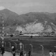 Aircraft landing at Kai Tak