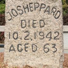 J O Sheppard's gravestone