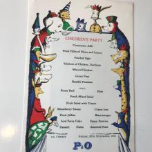 Menu for children's party 