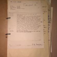 Monia Talan's file opened