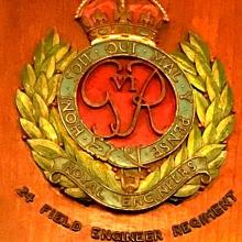Plaque of 24 Field Engineer Regiment, Royal Engineers