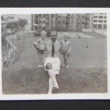 My father, myself and (possibly) Shirley Stopani-Thomson