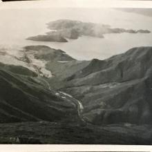 View from the Mess Shack, Sunset Peak, Lantau Island. August 1948. Copyright Crozier Family. 
