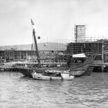 Island Star Ferry pier under construction.