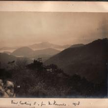 Kennels view South 1918.jpg. Hugh Blackwell Layard Dowbiggin's house on the Peak