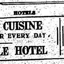 Metropole Hotel advert 1940