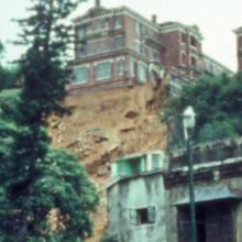 University Halls after the landslide of June 1966
