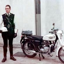 Hong Kong Police -Traffic-Branch- Motorcycle & Inspector's winter uniform -1968