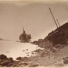 SS Alaska washed ashore by typhoon