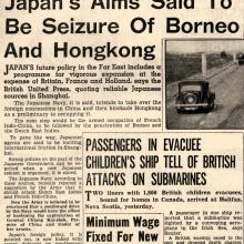 Invasion prediction July 1940-UK newsprint