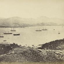 Panorama of Hong Kong, taken from Happy Valley Beato and J Hentry Hering