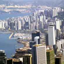 Wan Chai from Peak tram