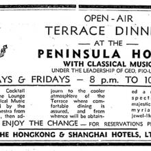 Peninsula Hotel-Classical Music under the leadership of Geo. Pio-Ulski