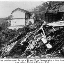 Po Hing Fong Landslip Disaster -1925 - Collapsed terraced houses 