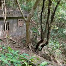 Military Shelters at Pokfulam Reservoir - Structure B and surrounding terrain
