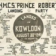 Prince Robert landing party banner