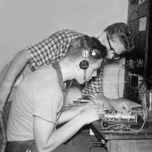 Radio Shack Harry Gibson and Brian on VS6DV.