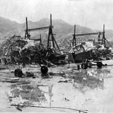 RAF Shatin-aftermath of Typhoon Wanda-1962