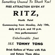 RITZ-Free Attraction-Tommy Tong and his amazing fish act
