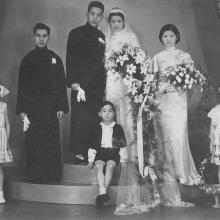 Chu Yan-Kit and Cheung Yue Lan wedding group