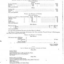 Scale of fares and list of stands for licensed vehicles 1863