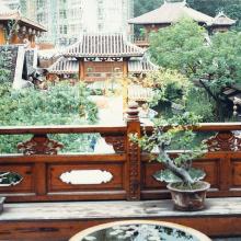 Sung Dynasty village street from rich man's house