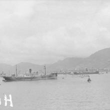 China Navigation Company ships anchored in Hong Kong (sw08-108)