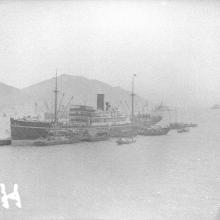 China Navigation Company steamship in Hong Kong (sw08-109)
