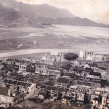 Tai Po Theatre and neighbours, 1950s aerial photo