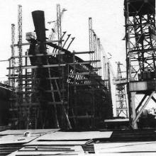 Taikoo ship newbuilds 1958 - MV Kweichow under construction