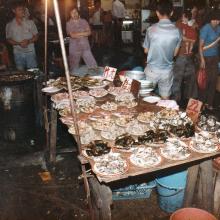 Temple Street Night Market sea food.