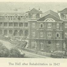 St. John's Hall in 1947 (after reconstruction from WWII)