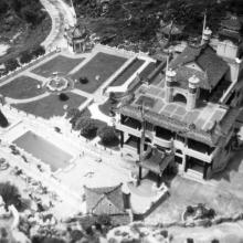 Tiger Balm Gardens from top of pagoda 1946.