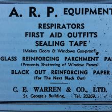 C.E. Warren & Co. Ltd. ad for A.R.P. black out equipment