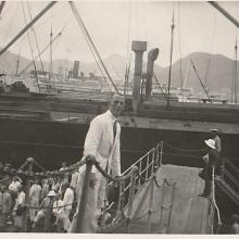 William Joseph Webber at Hong Kong docks