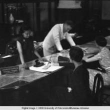 Hong Kong, American evacuees during World War II at the American Express Travel Department