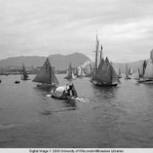 Hong Kong, boats in the harbor